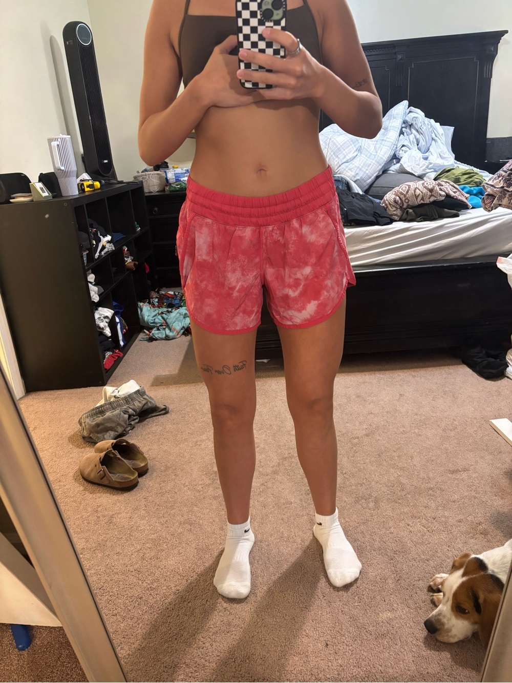 Pink Lululemon hotty hot shorts size 6